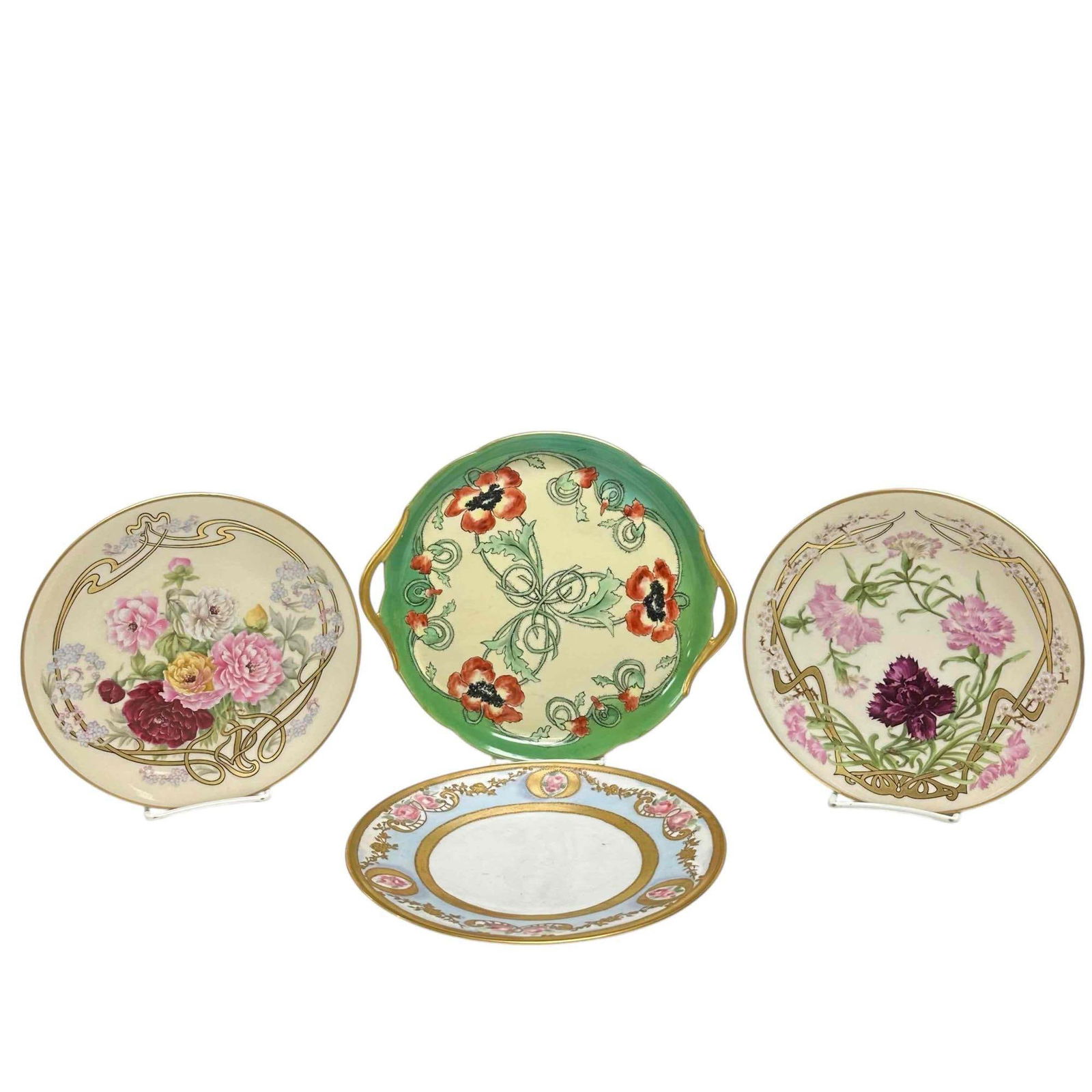 (4) French Limoges Hand Painted Decorated Plates (1 of 16)