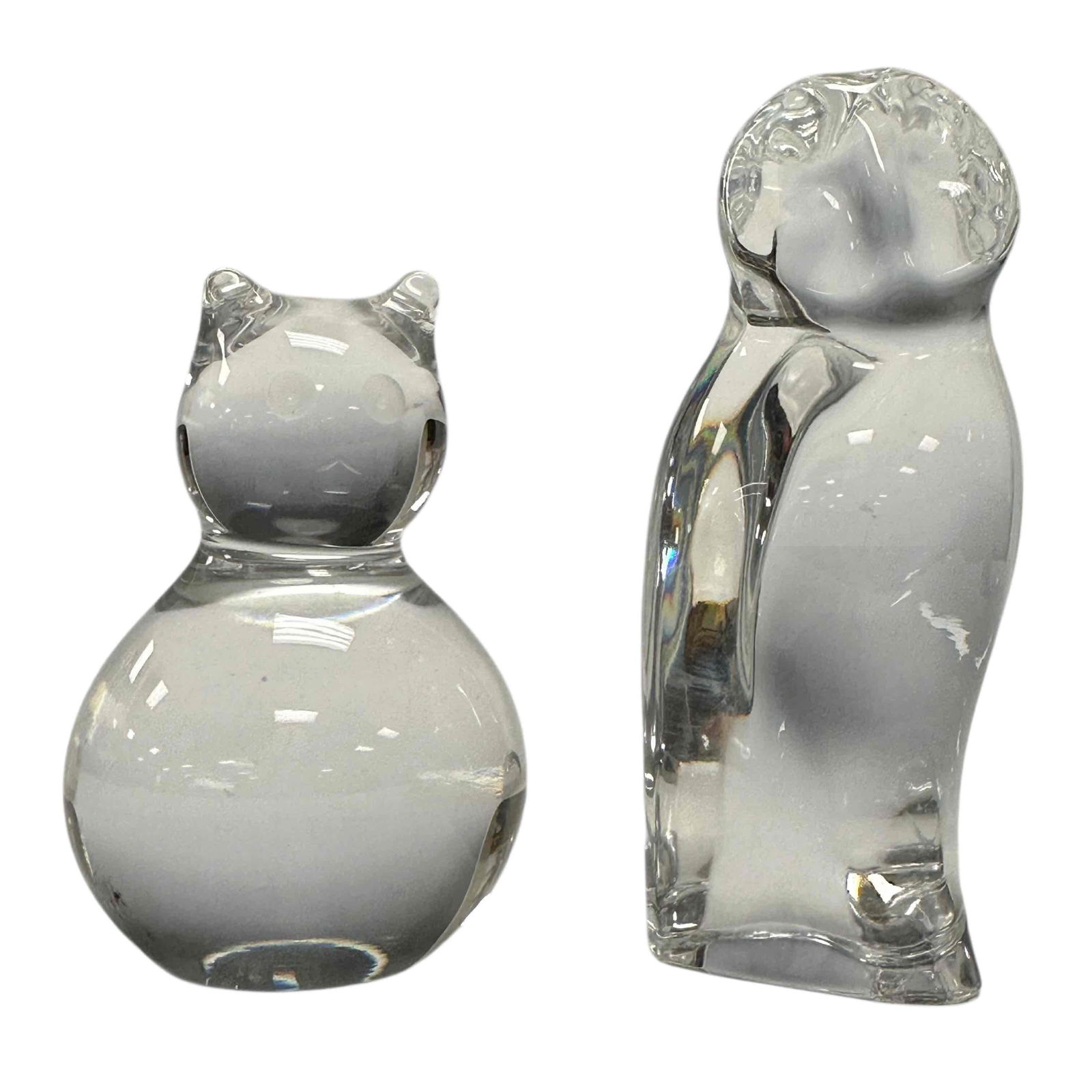 Baccarat Cat and Owl Crystal Figurines (1 of 20)