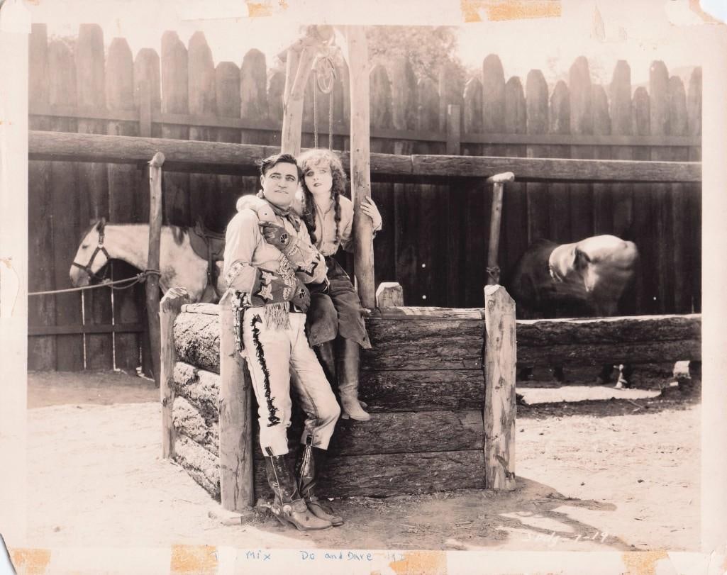 Do and Dare - Stills: Quantity: 7 Year: 1922 Condition: B Country: U.S.A Studio: Fox Size: 8x10 Genre: Silent Western Stars: Tom Mix, Claire Adams