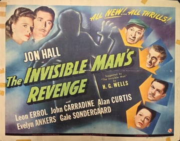 The Invisible Man's Revenge - Half Sheet