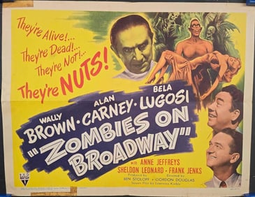 Zombies on Broadway - Half Sheet