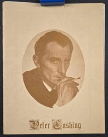 Peter Cushing Autographed Photo - Note - Chronicles