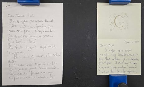 Carroll Borland - Autographed Letters - "Mark of the Vampire"