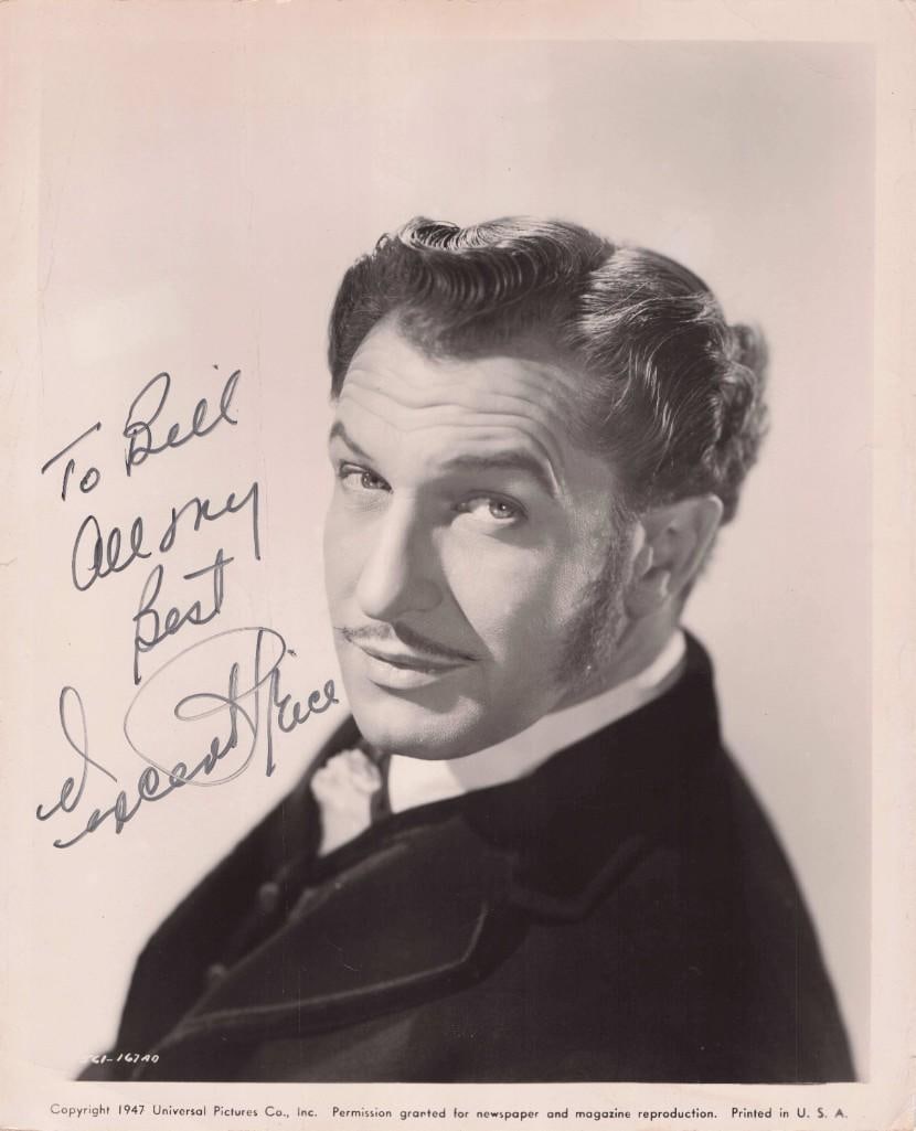 Vincent Price - 2 Autographed Photos (1 of 4)