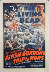 Flash Gordon's Trip to Mars Chapter 2 "The Living Dead" -  Framed One Sheet
