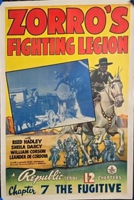 Zorro's Fighting Legion - One Sheet