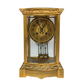 French Gilt Bronze Japy Freres Regulator Clock