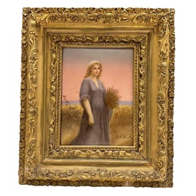 KPM Style Porcelain Plaque