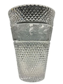 MOSER Colorless Art Glass Vase
