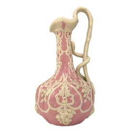 Incredible Amphora Pottery Ewer with Slithering Snake
