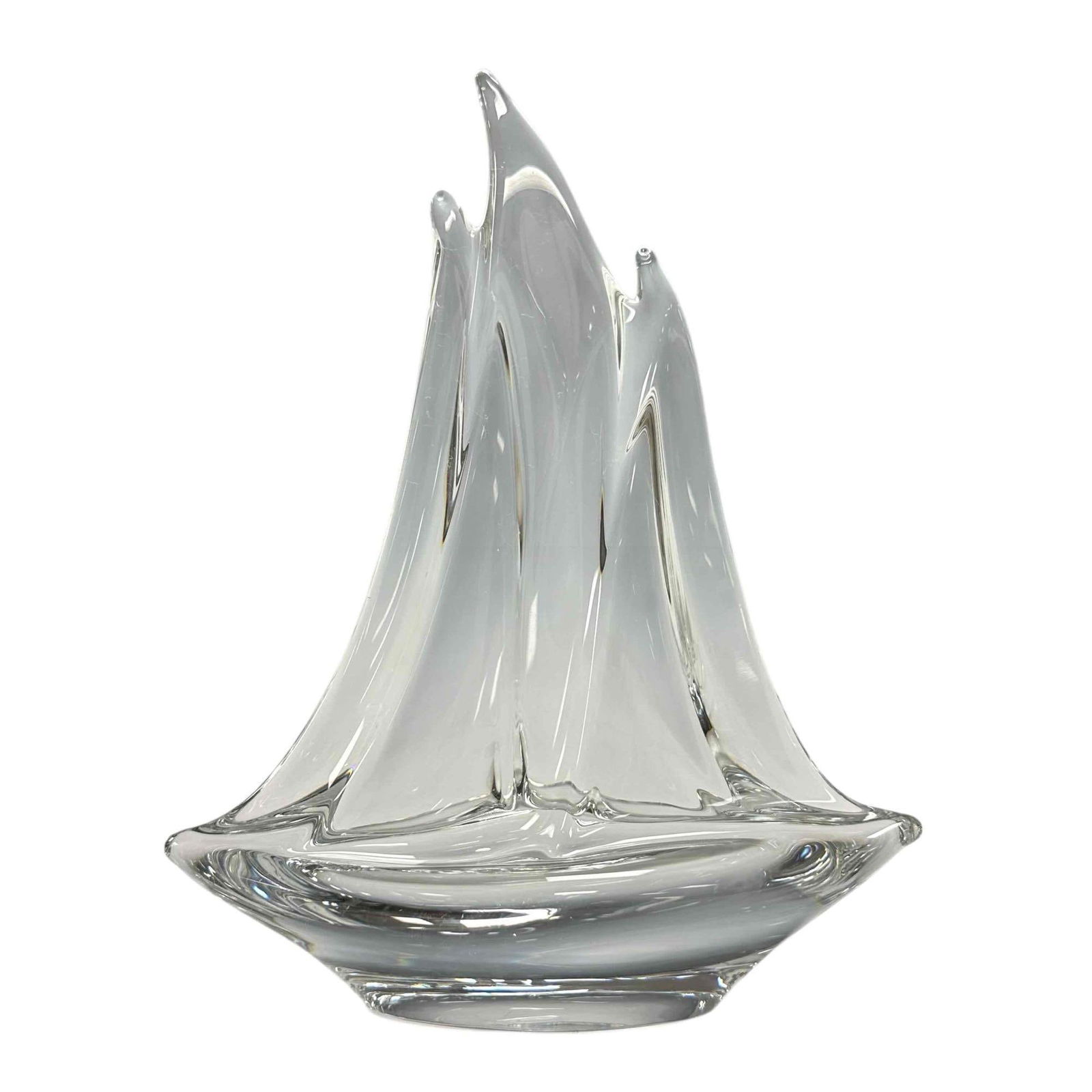 Signed DAUM France Crystal SAILBOAT Figure (1 of 17)