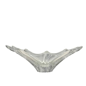 DAUM France Crystal Center Canoe Bowl