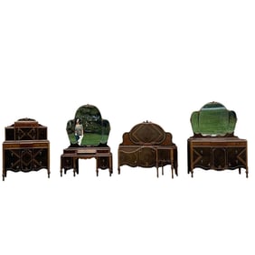5pc Art Deco Bedroom Suite