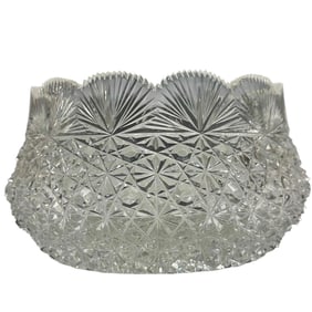 Fine American Brilliant Cut Glass Bowl