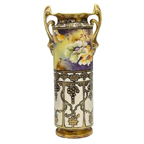 Stately ROYAL NIPPON Art Nouveau Porcelain Vase