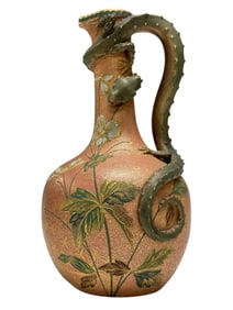 A Fine 19th C. Royal Worcester English Dragon Ewer