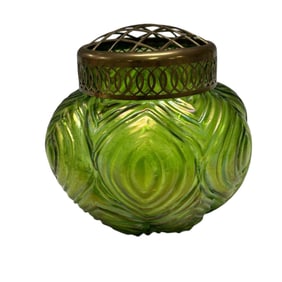 Art Nouveau Glower Frog Vase - Loetz Kralik