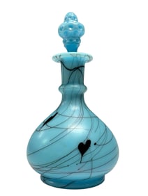 FENTON Hanging Hearts Decanter / Bottle