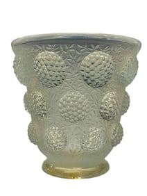 Art Deco Verlys French Opalescent Glass Vase
