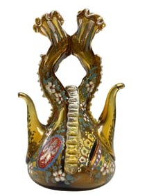 Moser - Bohemian Enameled Oil / Vinegar Cruet