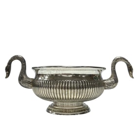 George III Sterling Silver SWAN Bowl - 2.5lbs