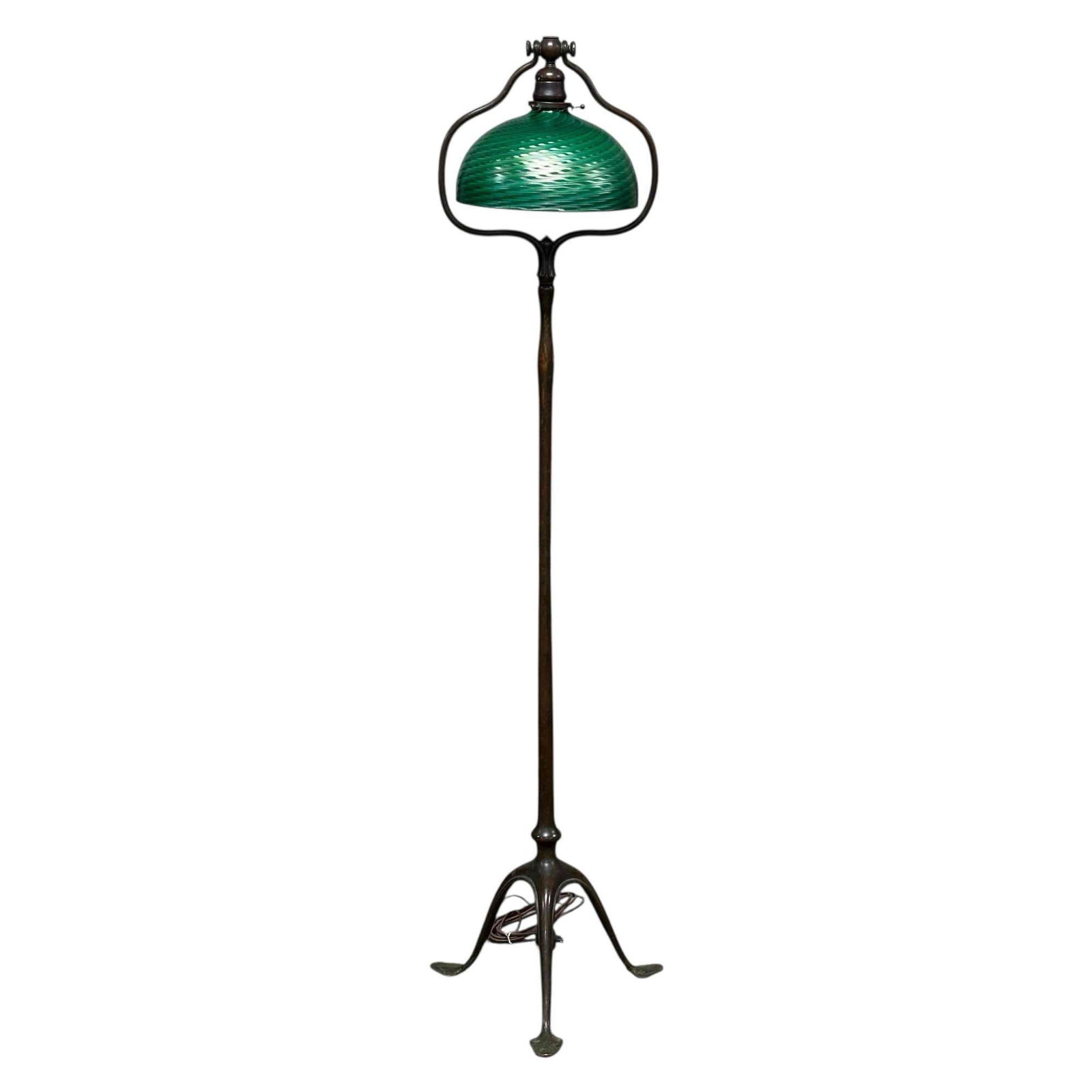 Tiffany Studios Lily-Pad Floor Lamp with Art Glass Shade (1 of 20)