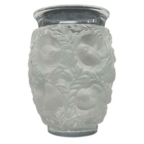 Signed Lalique France Bagatelle Pattern Vase
