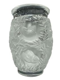 Lalique "Bagatelle" Frosted Glass Vase