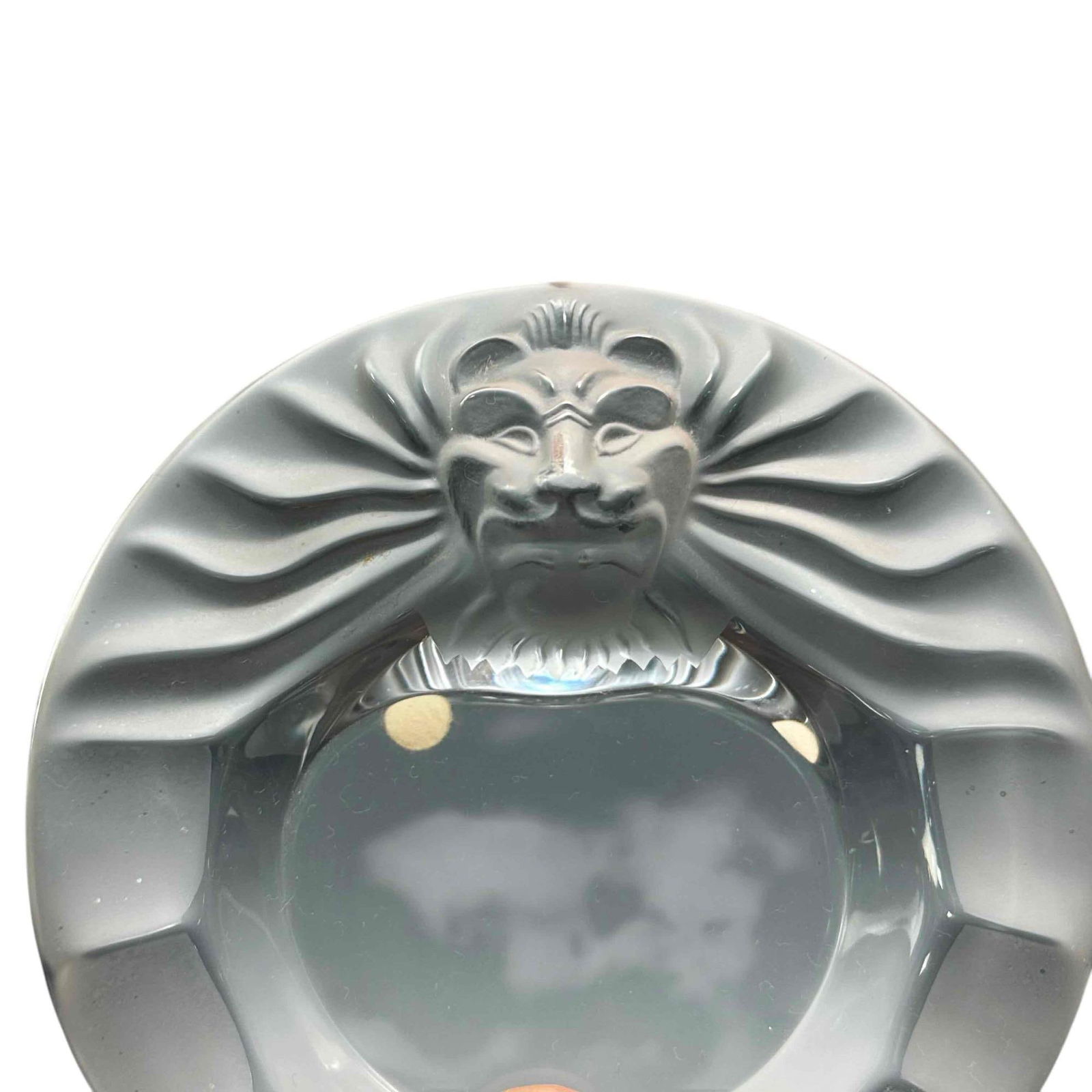 Lalique Crystal "Tete De Lion" Ashtray (1 of 13)