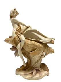 Monumental Royal Dux Art Nouveau Sculpted Figurine