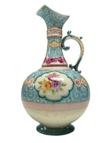 Hand Painted and Enameled Nippon Ewer