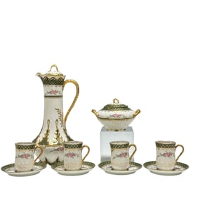 France - GDA Limoges Chocolate / Tea Service Set