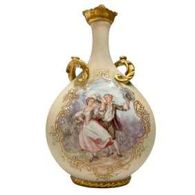 19th C. France, Jean Pouyat Limoges Porcelain Vase