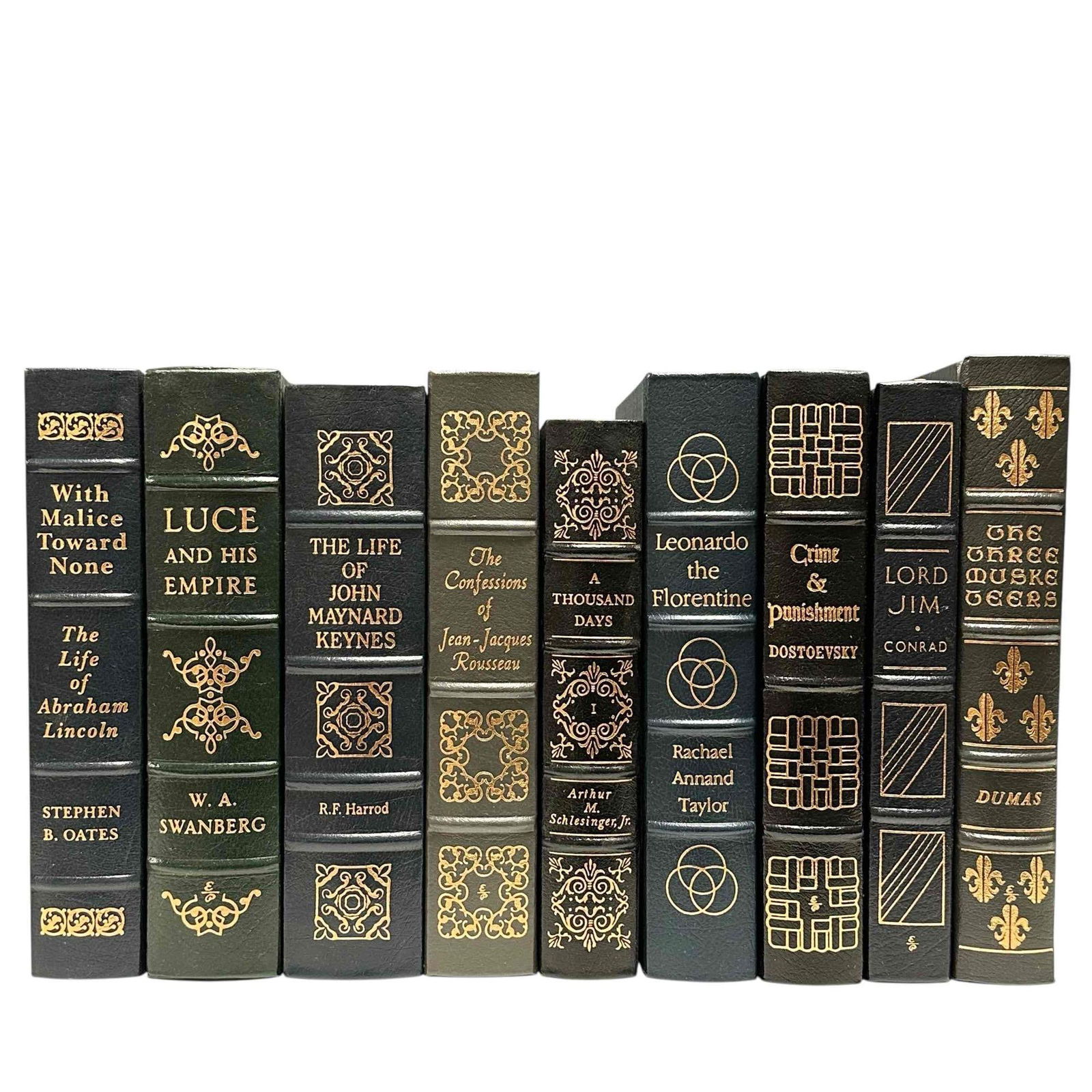 Nine (9) Leather Bound Books In Dark Tones - Easton Press (1 of 15)