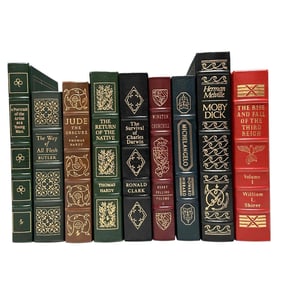 Nine (9) Leather Bound Books - Easton Press
