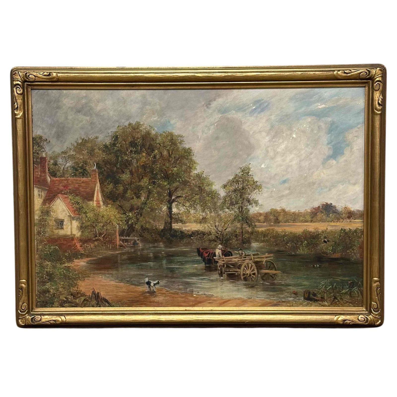 The Hay Wain Oil on Board after John Constable (1 of 15)