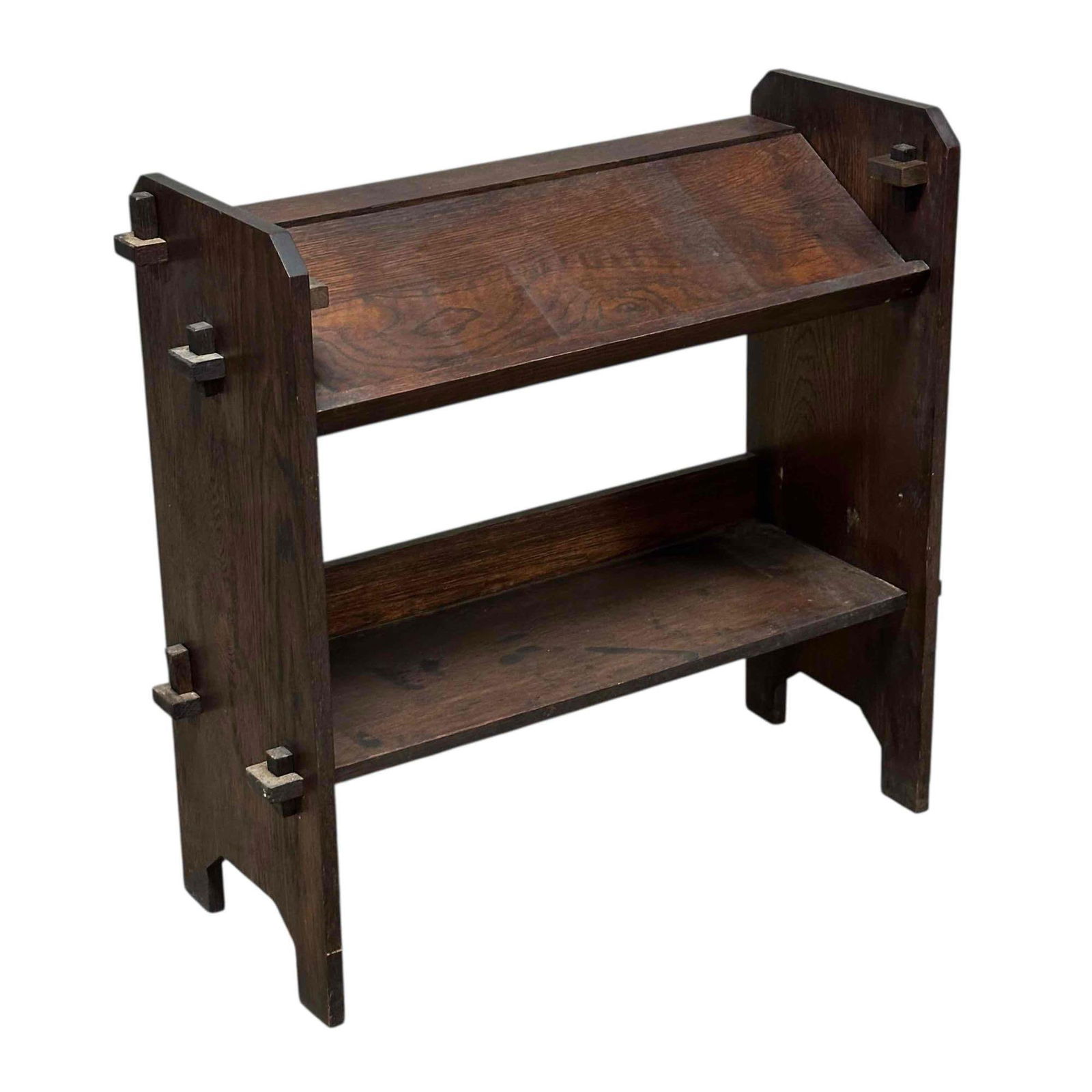 American Oak Arts and Crafts Book Stand (1 of 14)