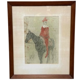 Pablo Picasso Mid 20th Century - Harlequin on Horseback
