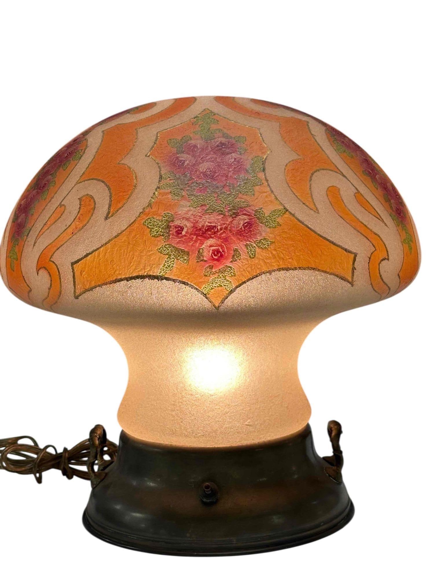 The Pittsburgh Lamp Brass & Glass Co. Mushroom Lamp (1 of 20)