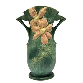 American, Roseville Pottery Clematis Vase