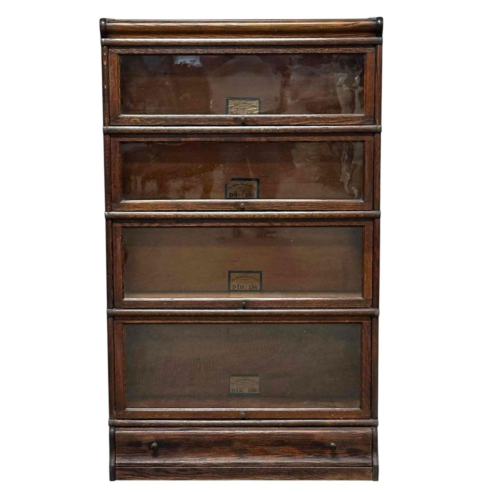 American Oak 4 Section Globe Wernicke Bookcase (1 of 20)