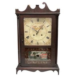 Eli Terry Pillar & Scroll Shelf Clock - As Is