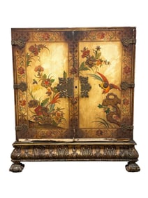 A Chinoiserie Decorated Cabinet