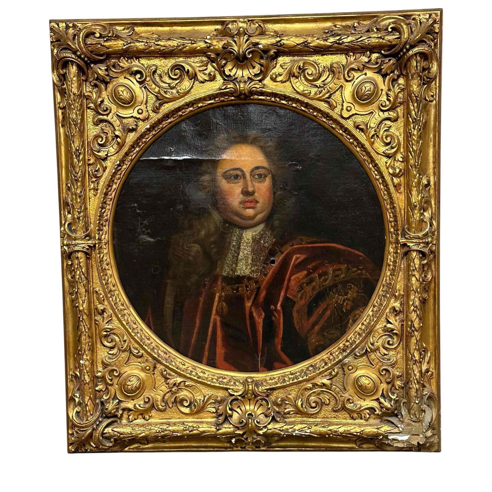 17th/18th C. French School Oil on Canvas Portrait of Gentleman (1 of 20)
