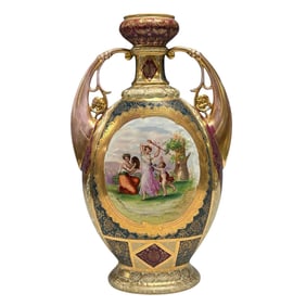 Austrian Royal Vienna Porcelain Vase after Kaufmann