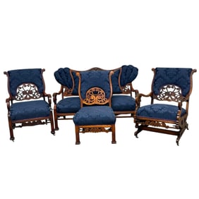 4pc American Late Victorian Parlor Set