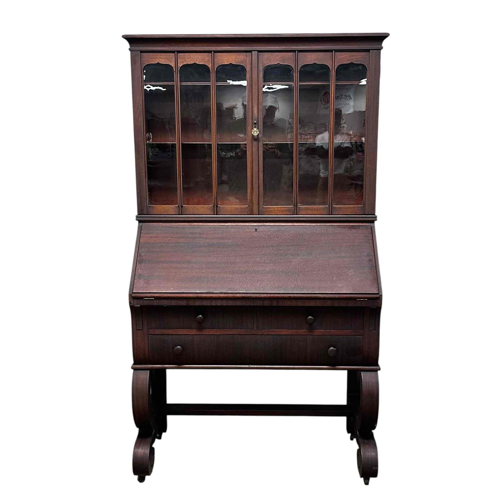 Mid 19th Century American Empire Secretary Desk (1 of 16)