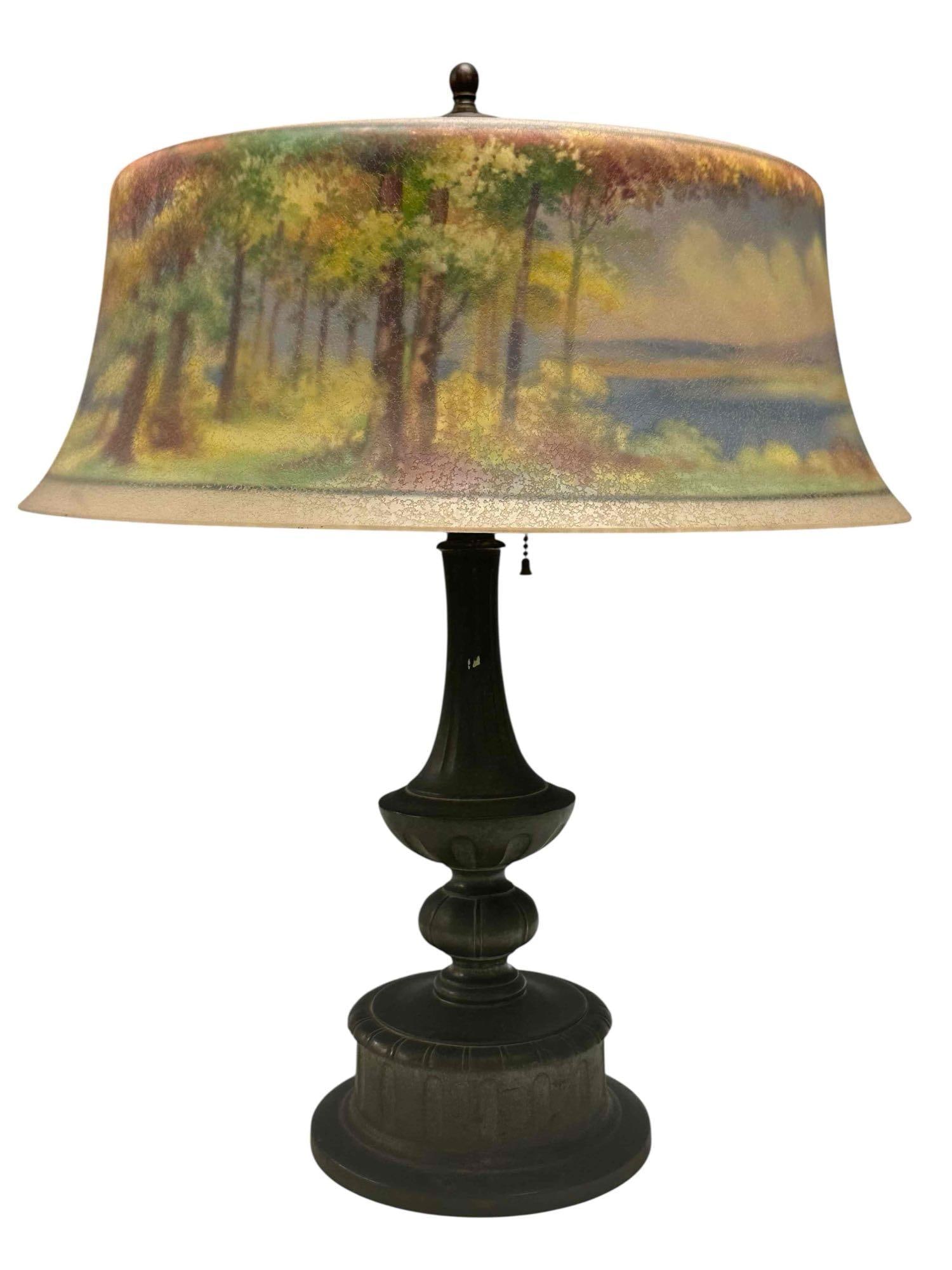 Pairpoint C. Durand Reverse Hand Painted Lamp (1 of 20)
