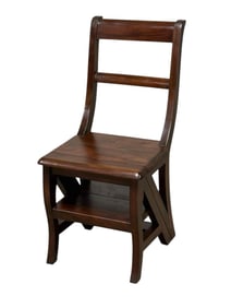 20th century Metamorphic Library Steps / Chair