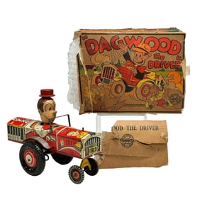 Marx Tin Litho Windup "Dagwood the Driver" with Box